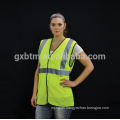 Unisex Hi Vis Fluorescent Yellow Orange Mesh Polyester Safety Vests Traffic Tunnel Refletive Waistcoat - Not LED but Better